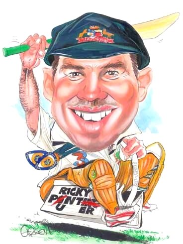 Caricatures Of Cricketers