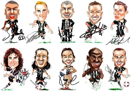 Newcastle United Caricatures